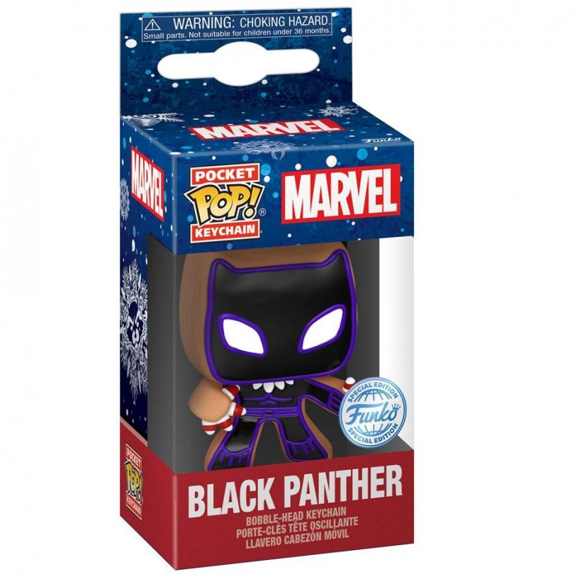 Porta-Chaves Pocket POP Marvel Holiday Black Panther Exclusive