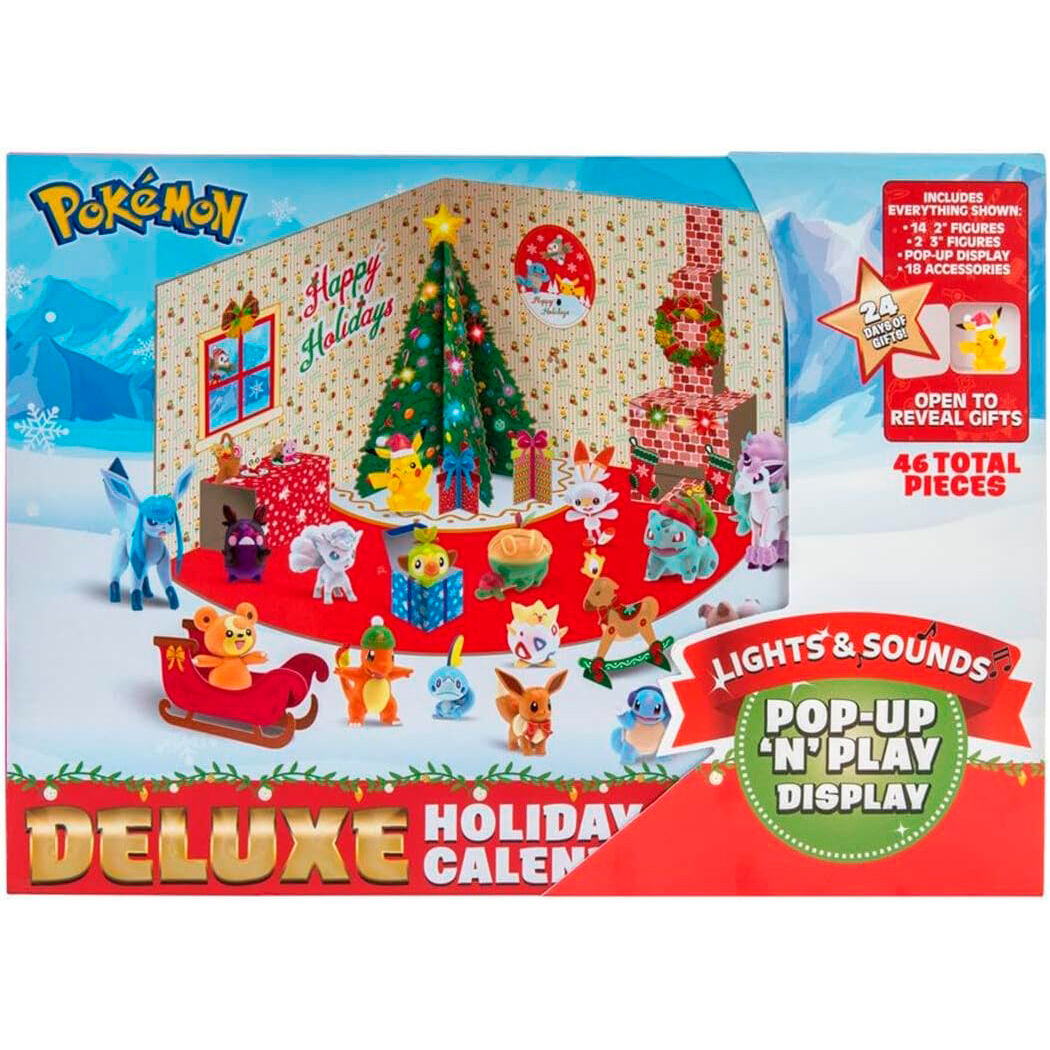 Calendário Advento Deluxe Pokémon Luzes e Som