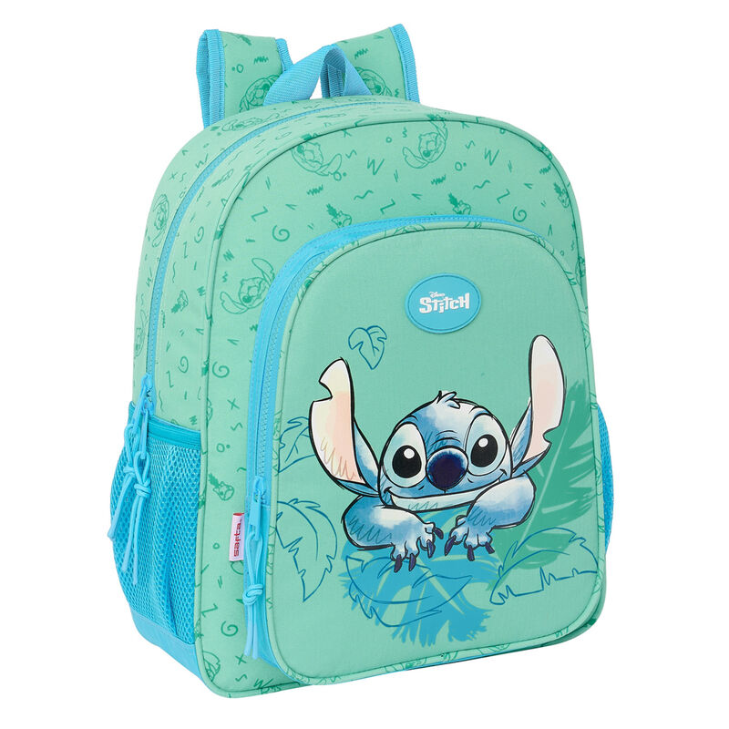 Mochila Escolar Média Aloha Stitch Disney 38cm Adaptável