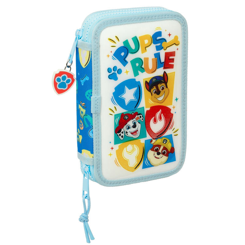 Estojo Duplo Pups Rule Patrulha Pata 28pcs