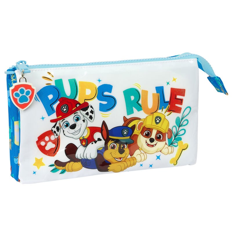 Estojo Triplo Pups Rule Patrulha Pata Paw Patrol