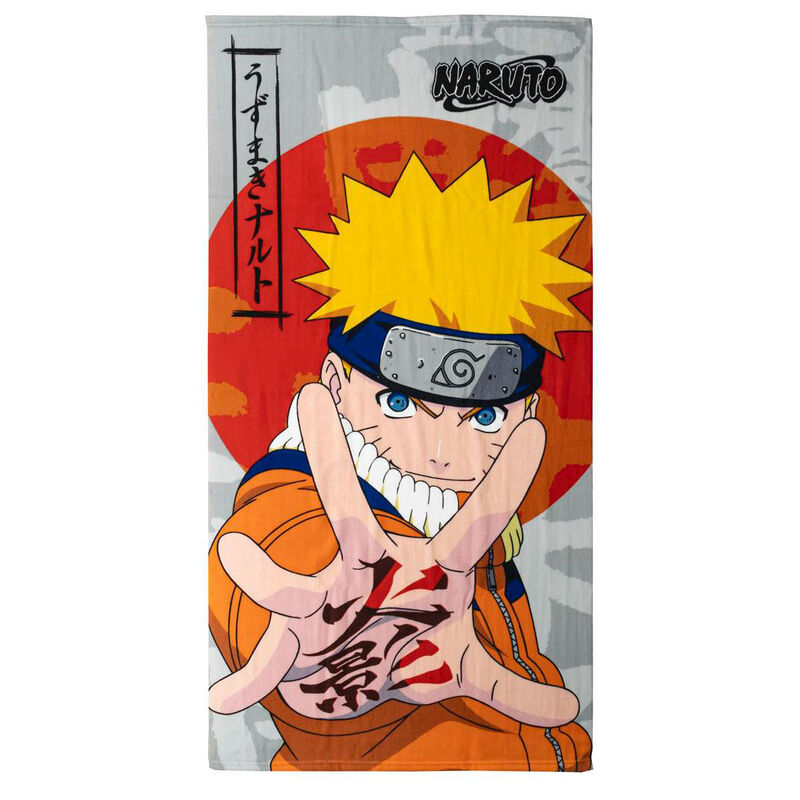 Toalha de Praia Microfibra Naruto Shippuden