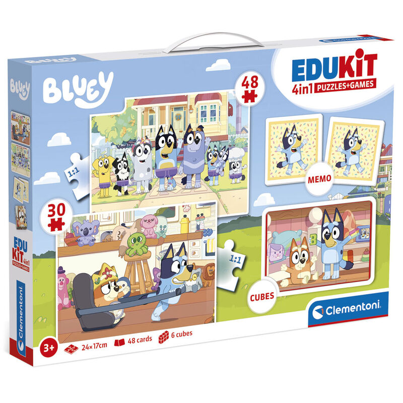 Puzzle Edukit 4 em 1 Bluey