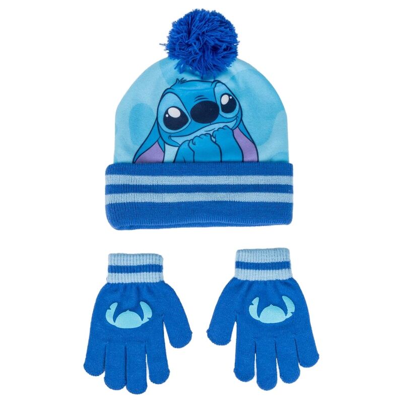 Conjunto Gorro e Luvas Stitch Disney