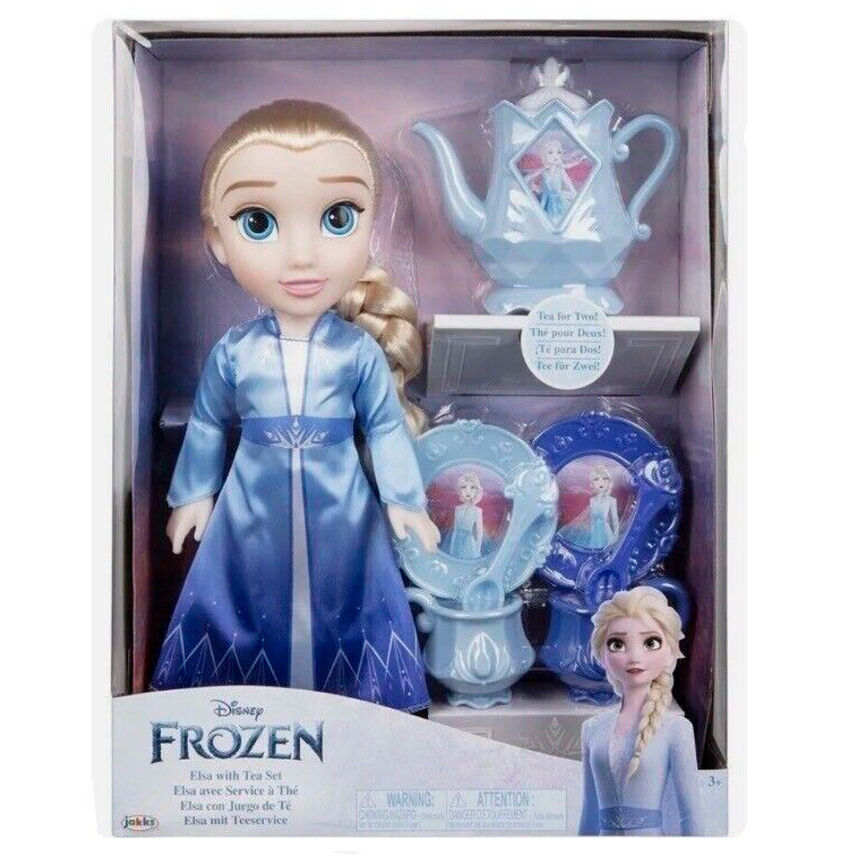Boneca Elsa Jogo de Chá Frozen Disney 38cm