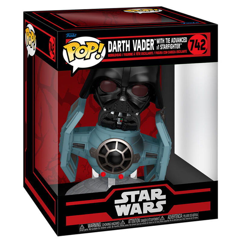 Funko POP Rides Deluxe Star Wars Darth Vader with Tie Advanced Starfighter