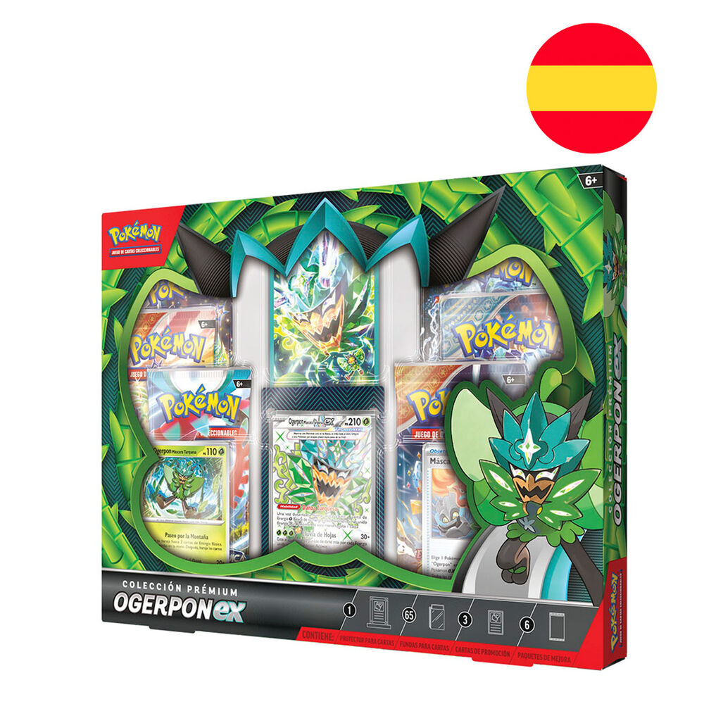 Estojo para Jogo de Cartas Colecionáveis Ogerpon EX Pokemon