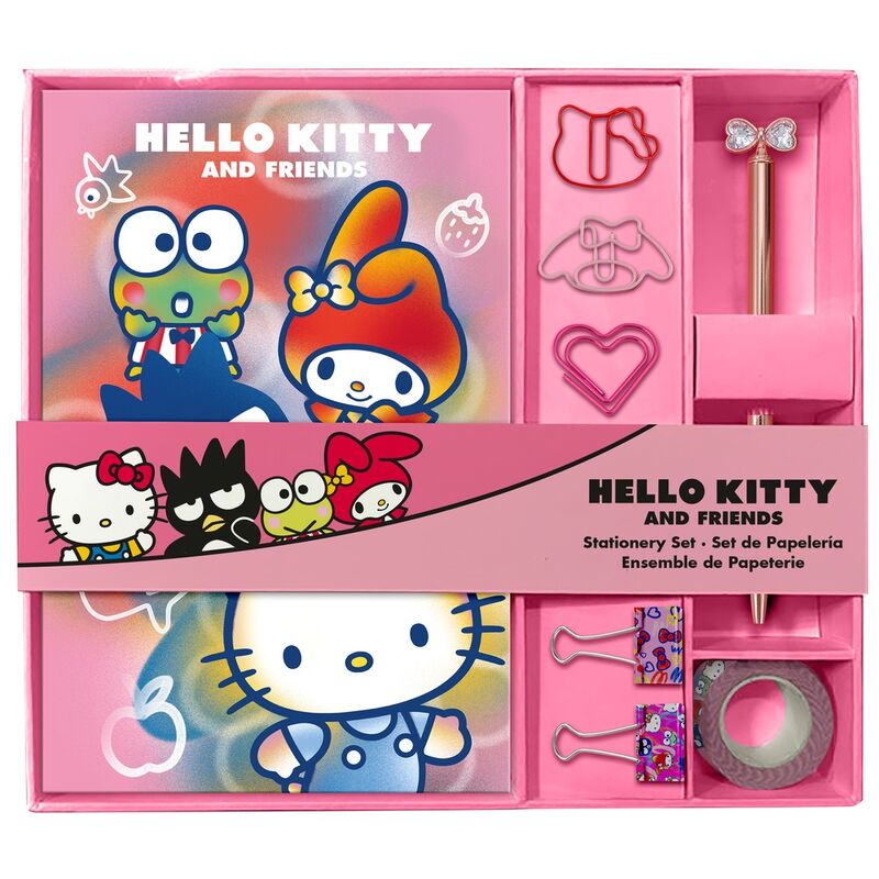 Set de Papelaria caderno + acessórios Hello Kitty