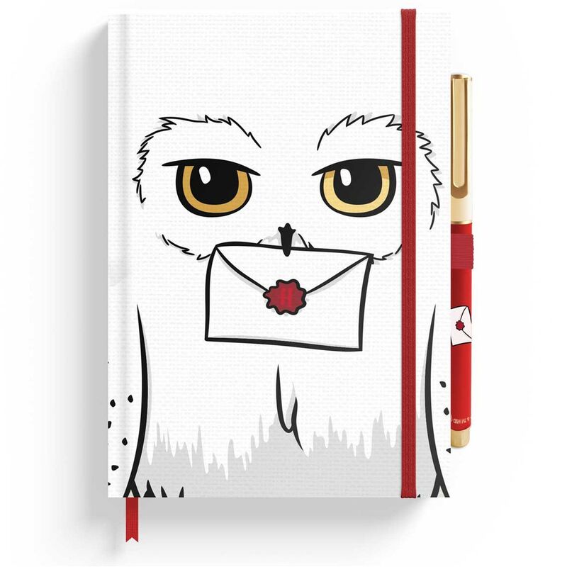 Caderno A5 Premium + Caneta Hedwig Harry Potter
