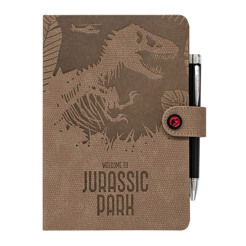 Caderno A5 Premium + Caneta Projetora Jurassic Park
