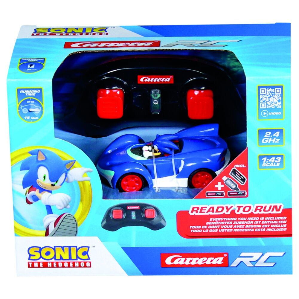 Carro Rádio Control Racing RC Team Sonic the Hedgehog