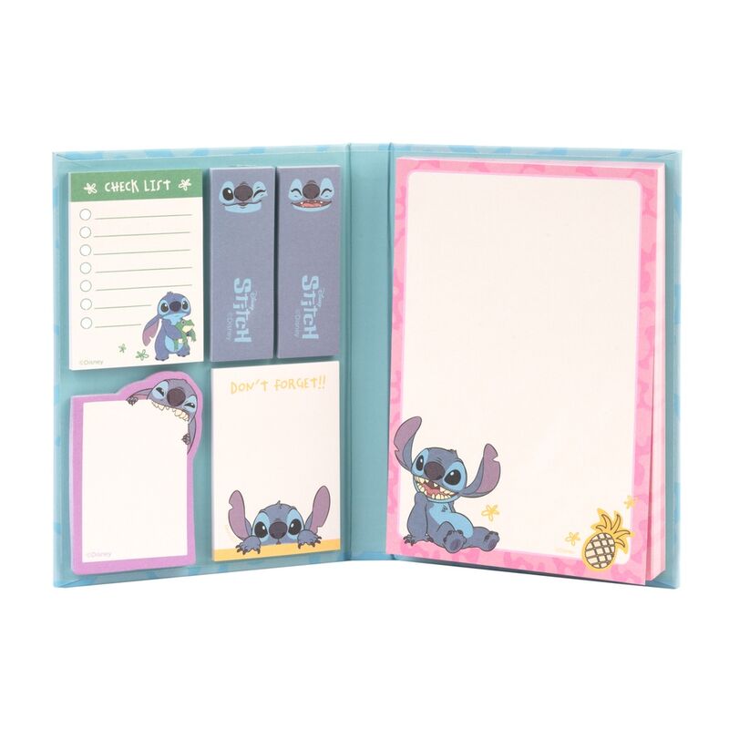 Caderno Notas Adesivas Stitch Disney