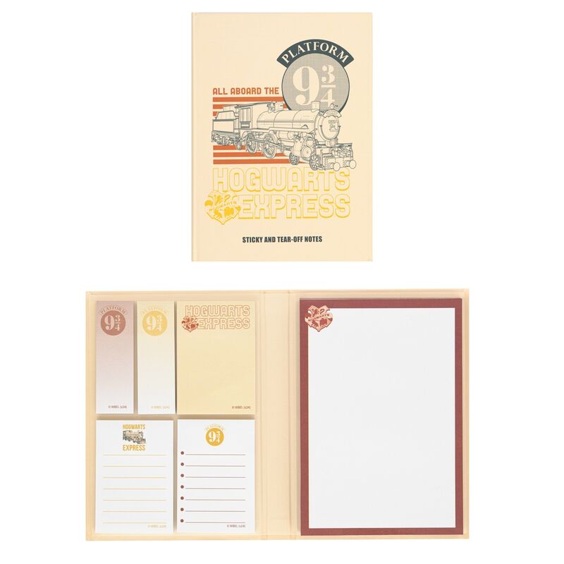 Caderno Notas Adesivas Plataforma 9 3/4 Harry Potter