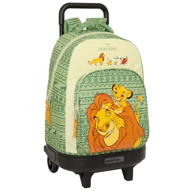 Mochila Escolar Trolley Compact Mufasa O Rei Leão Disney 45cm