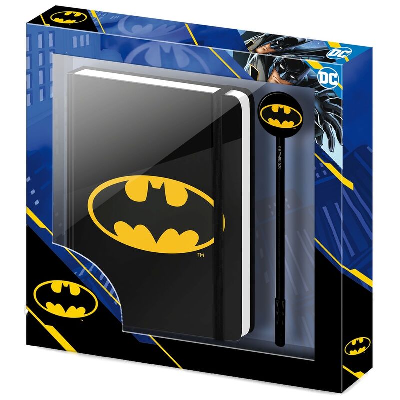Diário + Caneta Batsignal Batman DC Comics