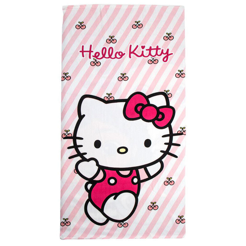 Toalha de Praia Microfibra Hello Kitty
