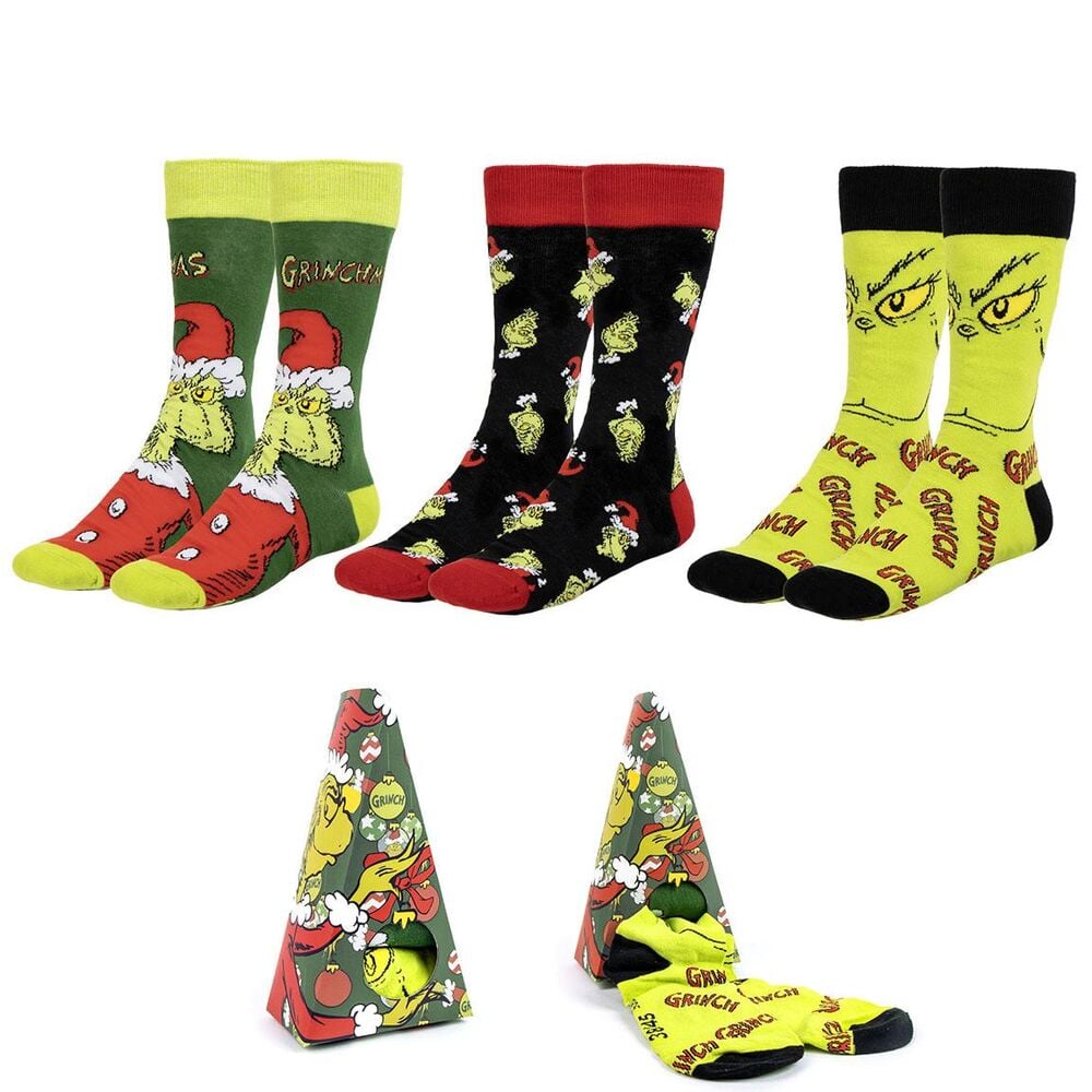 Set de 3 Meias Grinch Adulto