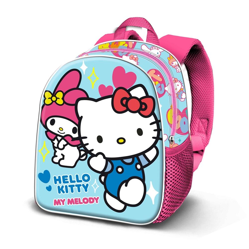 Mochila Pré-Escolar 3D Friendship Hello Kitty 31cm