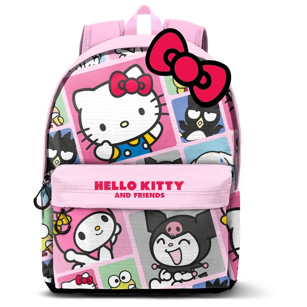 Mochila Escolar Adaptável Panels Hello Kitty 44cm