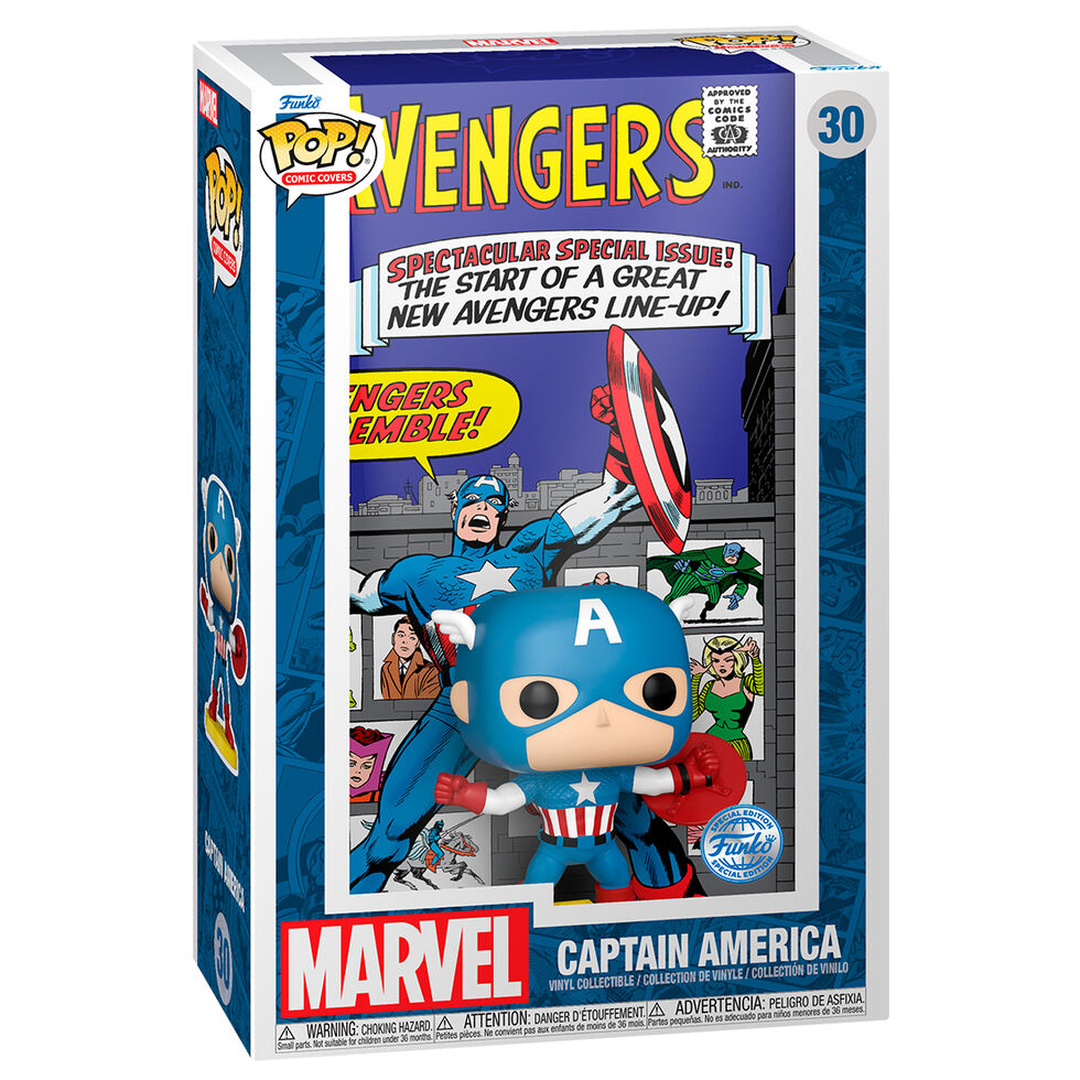 Funko POP Comic Cover Marvel Avengers Capitan America Exclusive