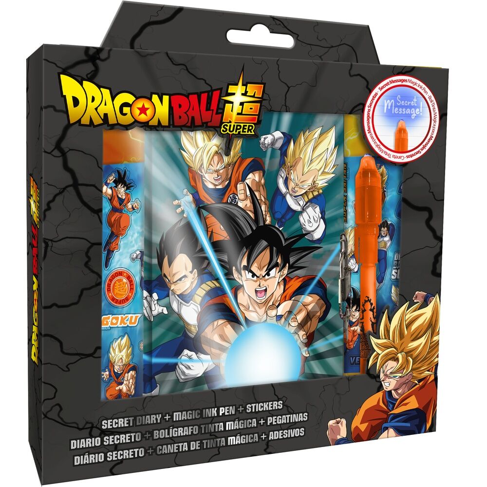 Diário + Caneta Mágica Dragon Ball Super