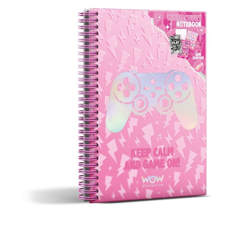 Caderno A5 Gamer Valentina Wow Generation