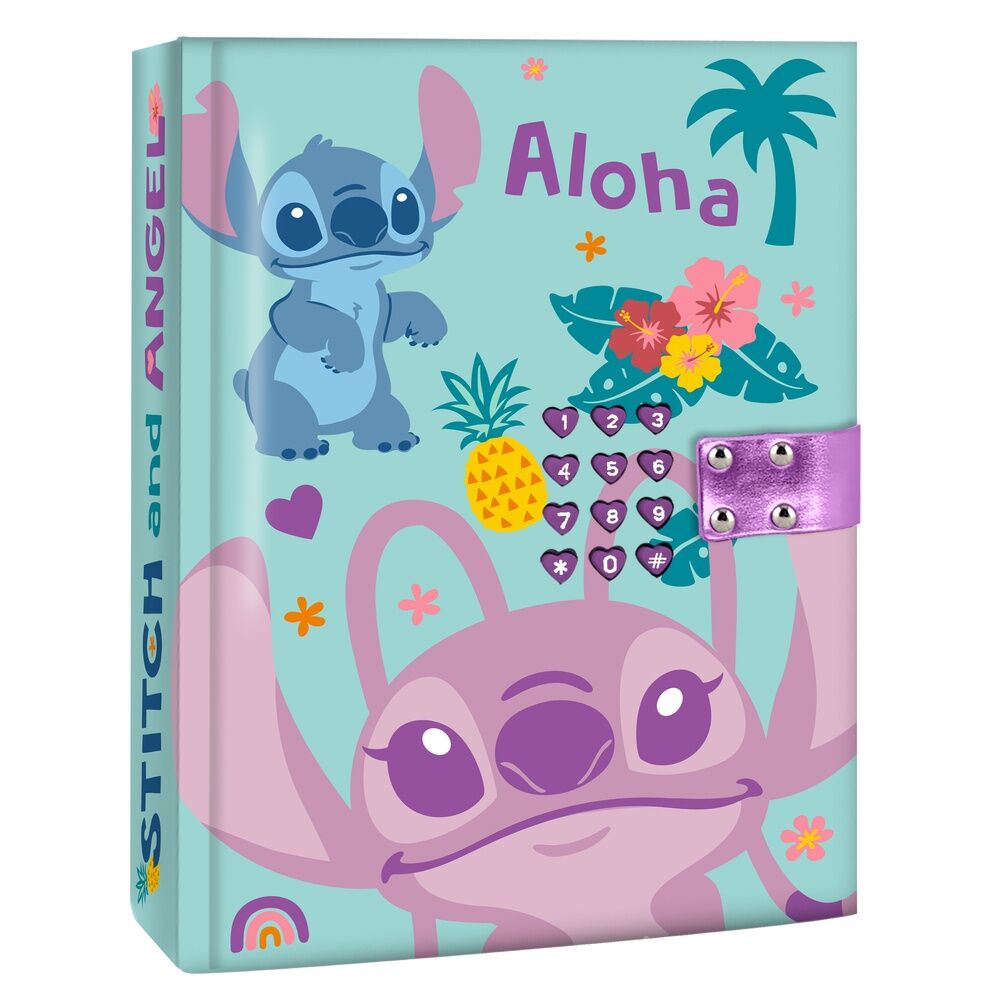 Diário Secreto com código Stitch Disney