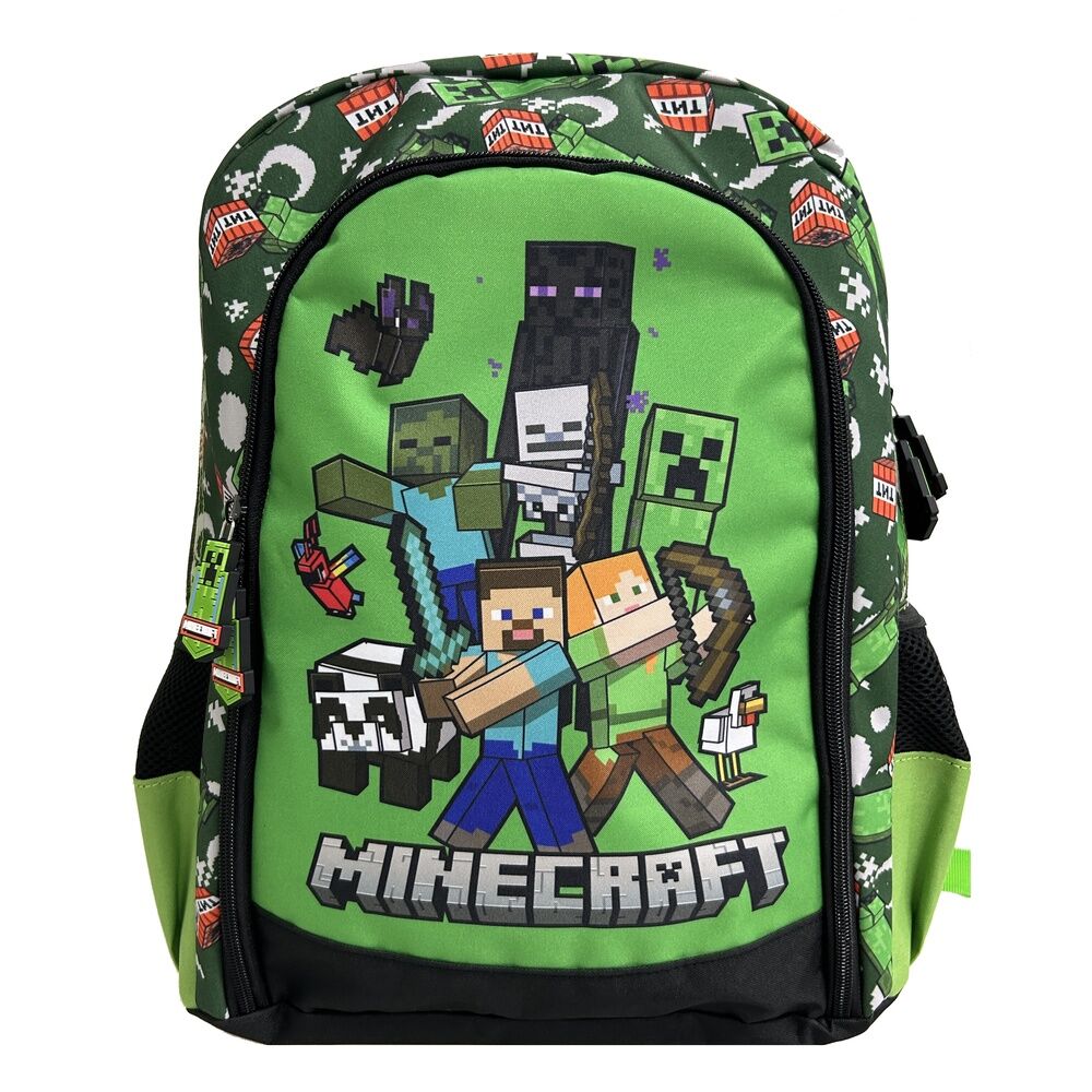 Mochila Escolar Minecraft 43cm