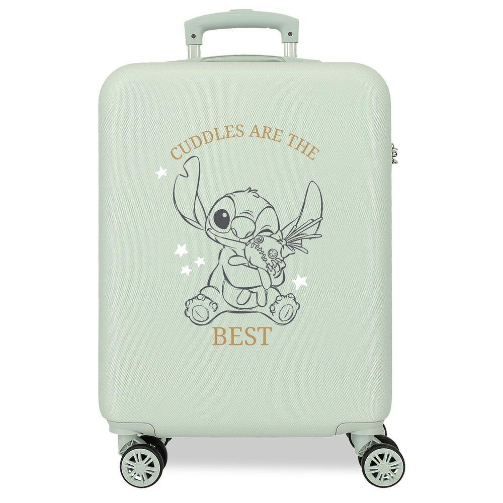 Mala Trolley de Viagem ABS Cuddles Are the Best Stitch Disney 55cm