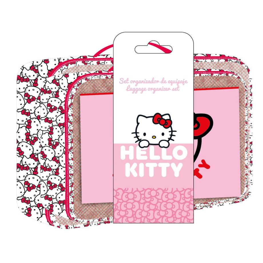 Conjunto de bolsa de higiene pessoal de viagem Hello Kitty