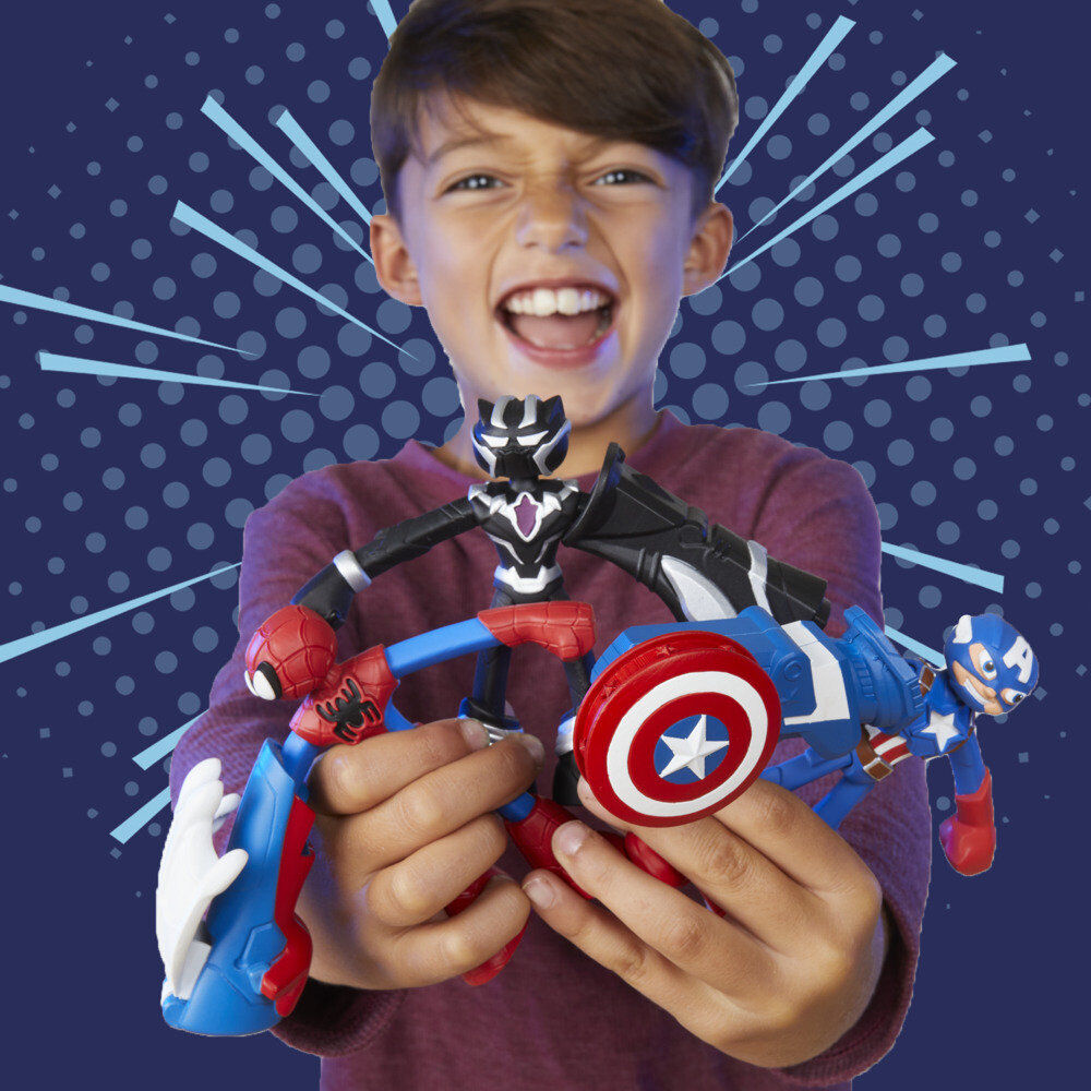 Playdoh Marvel Playset Moto Cortadora do Capitão América
