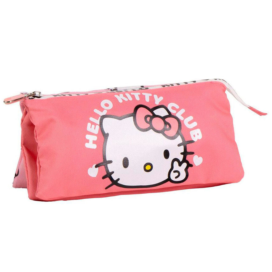 Estojo Triplo Hello Kitty