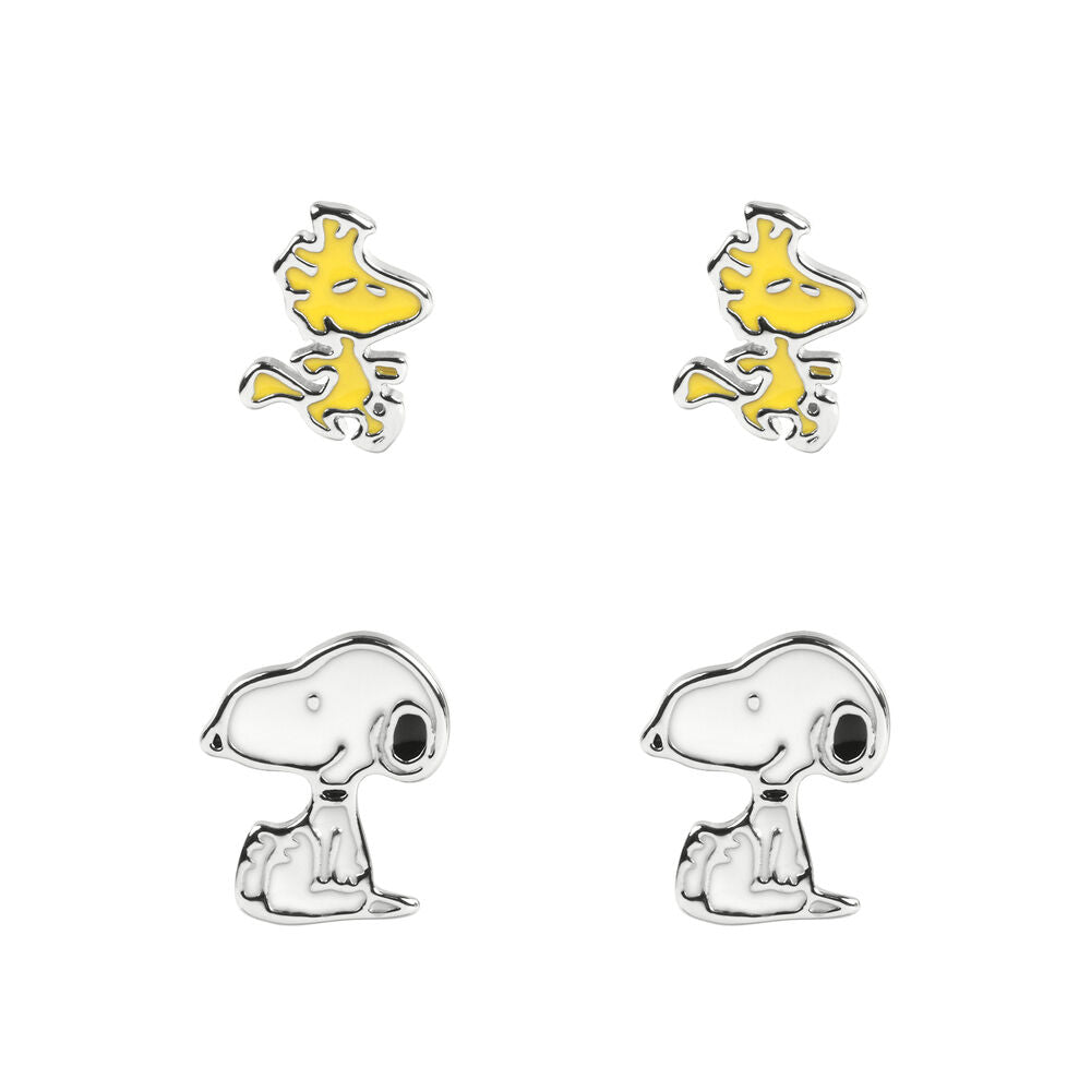 Brincos 2 Pares Snoopy