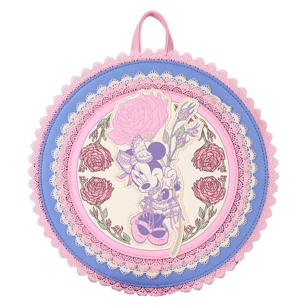 Mochila Casual Floral Minnie Disney Loungefly 23cm