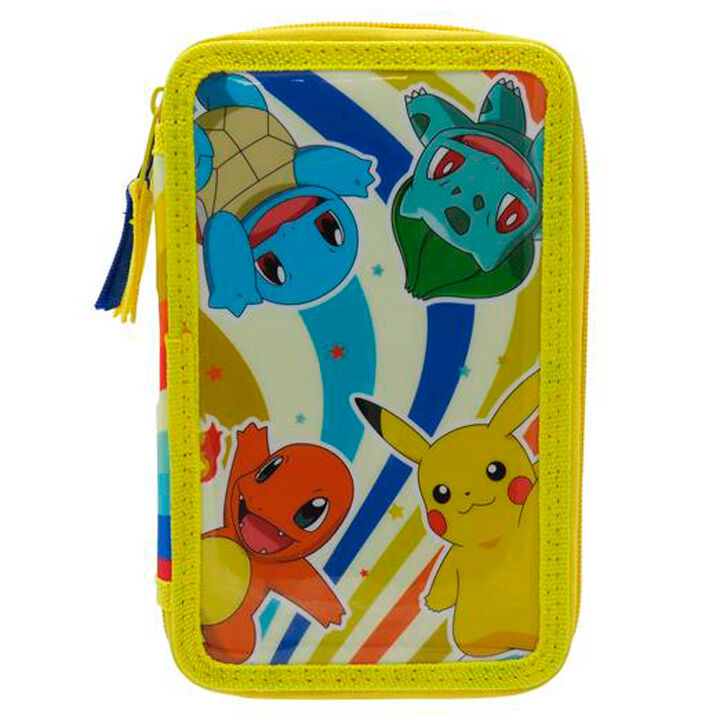 Estojo Triplo Pokemon