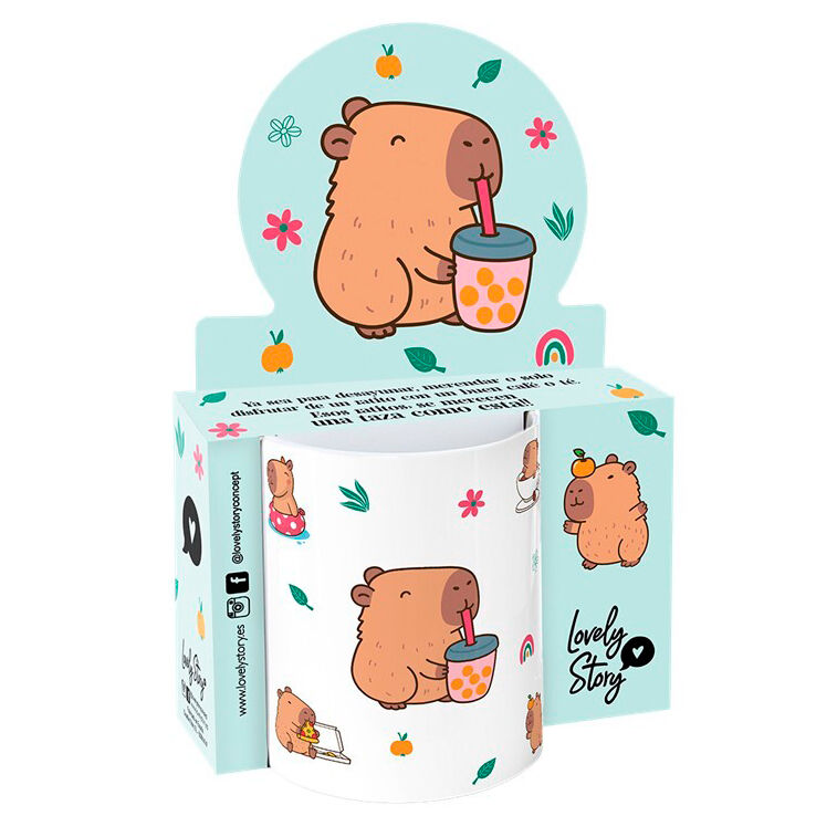 Caneca Blubble Tea Capibara 330ml