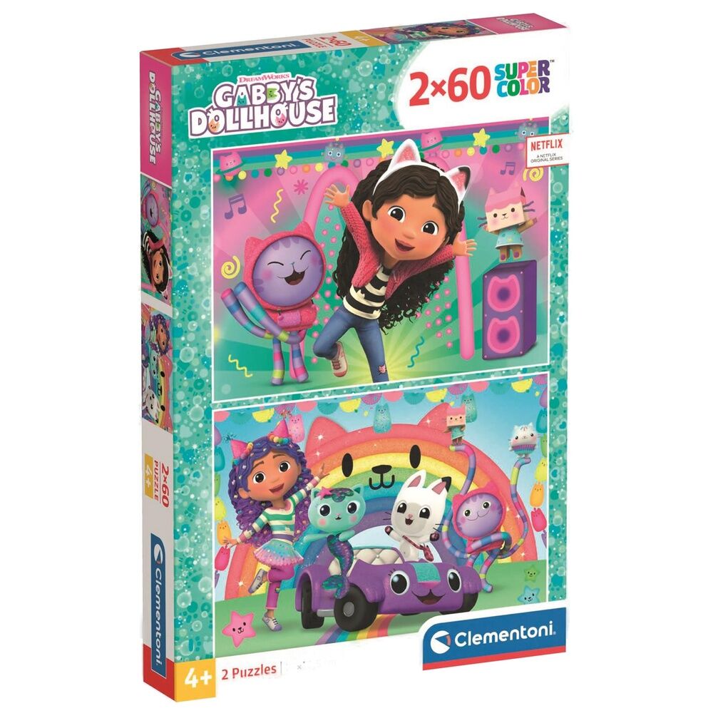 Puzzle Gabby Dollhouse 2x60pcs