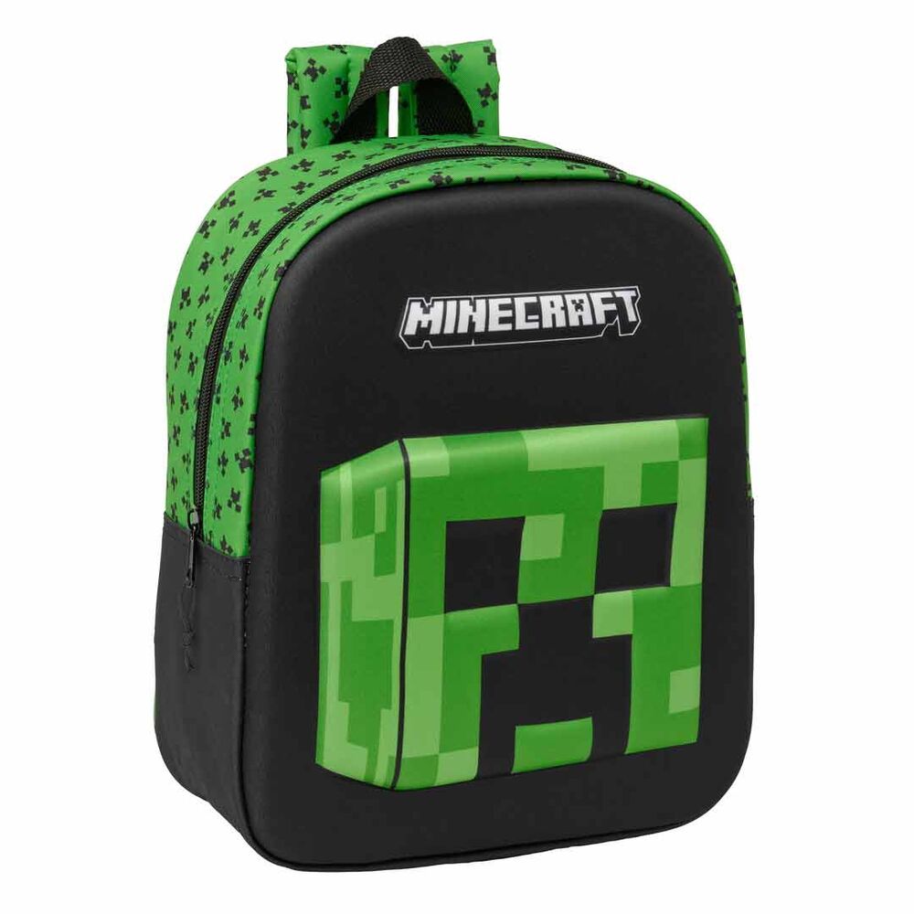 Mochila Pré-Escolar 3D Minecraft 27cm