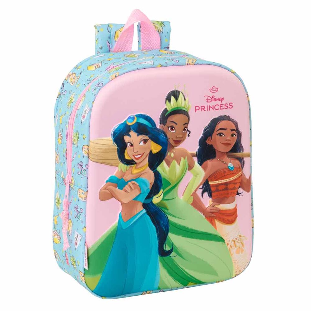 Mochila Creche 3D Princesas Disney 27cm