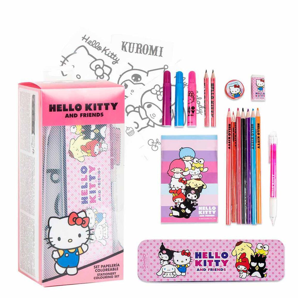 Conjunto de Papelaria Hello Kitty