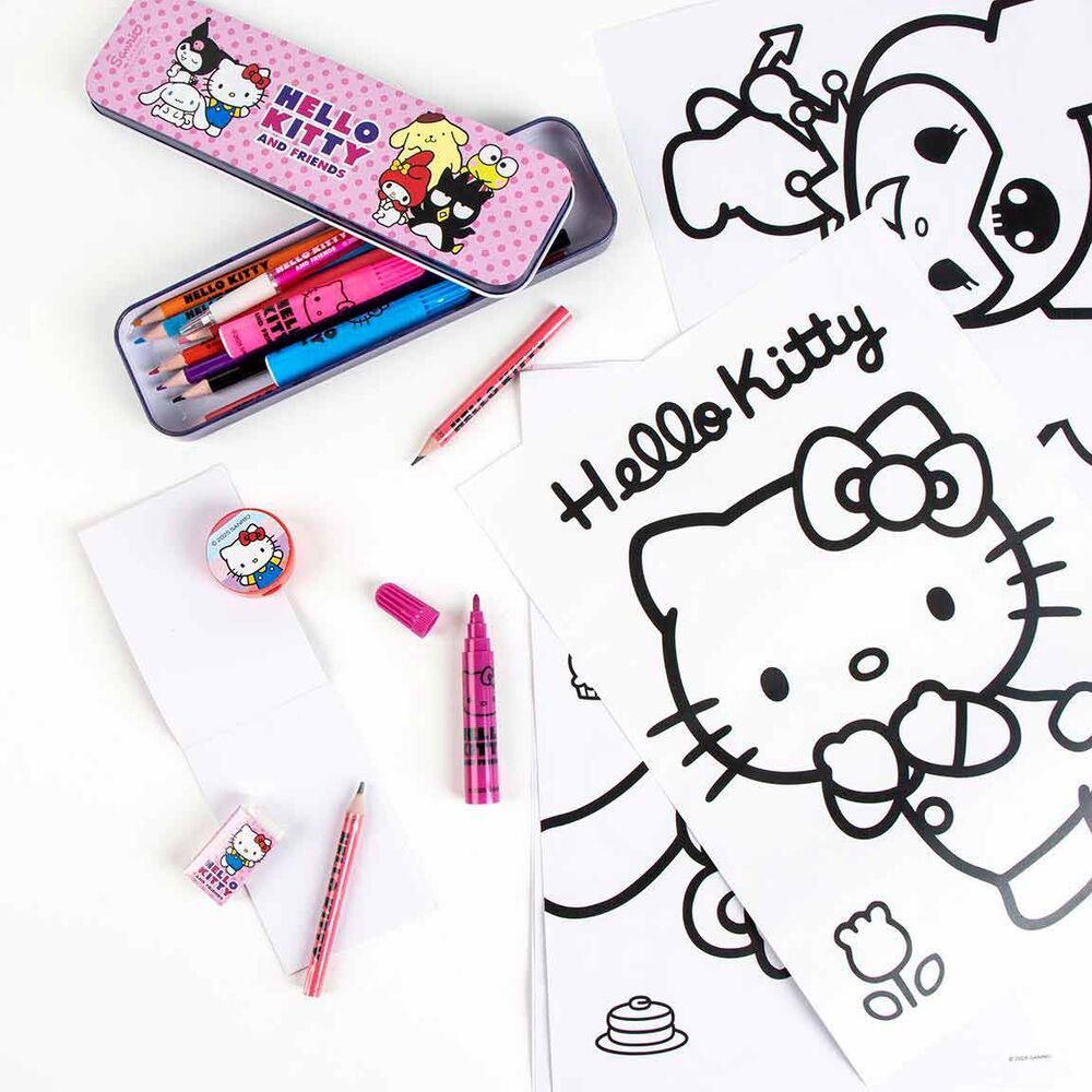 Conjunto de Papelaria Hello Kitty
