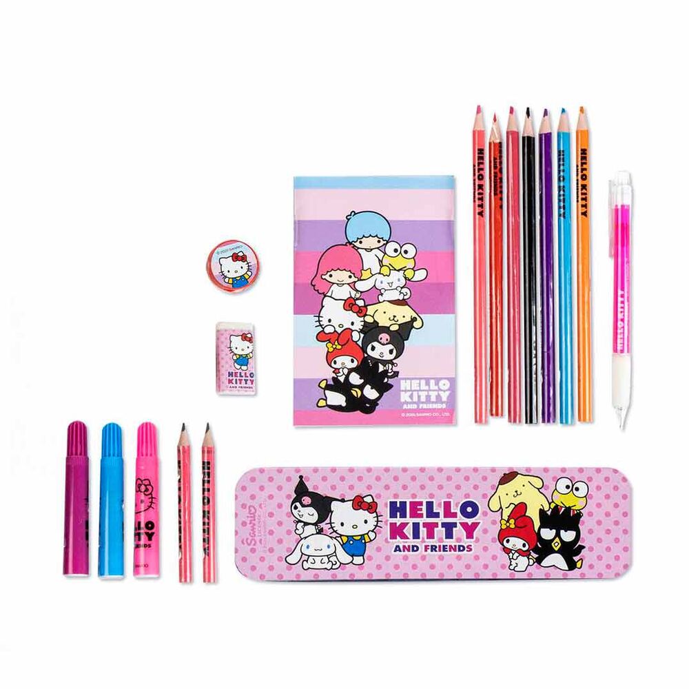 Conjunto de Papelaria Hello Kitty