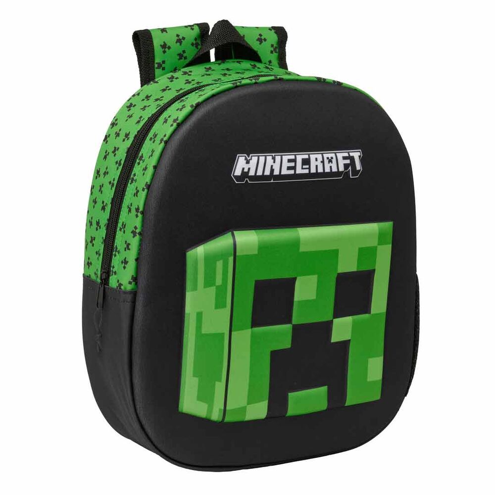 Mochila Pré-Escolar 3D Minecraft 33cm