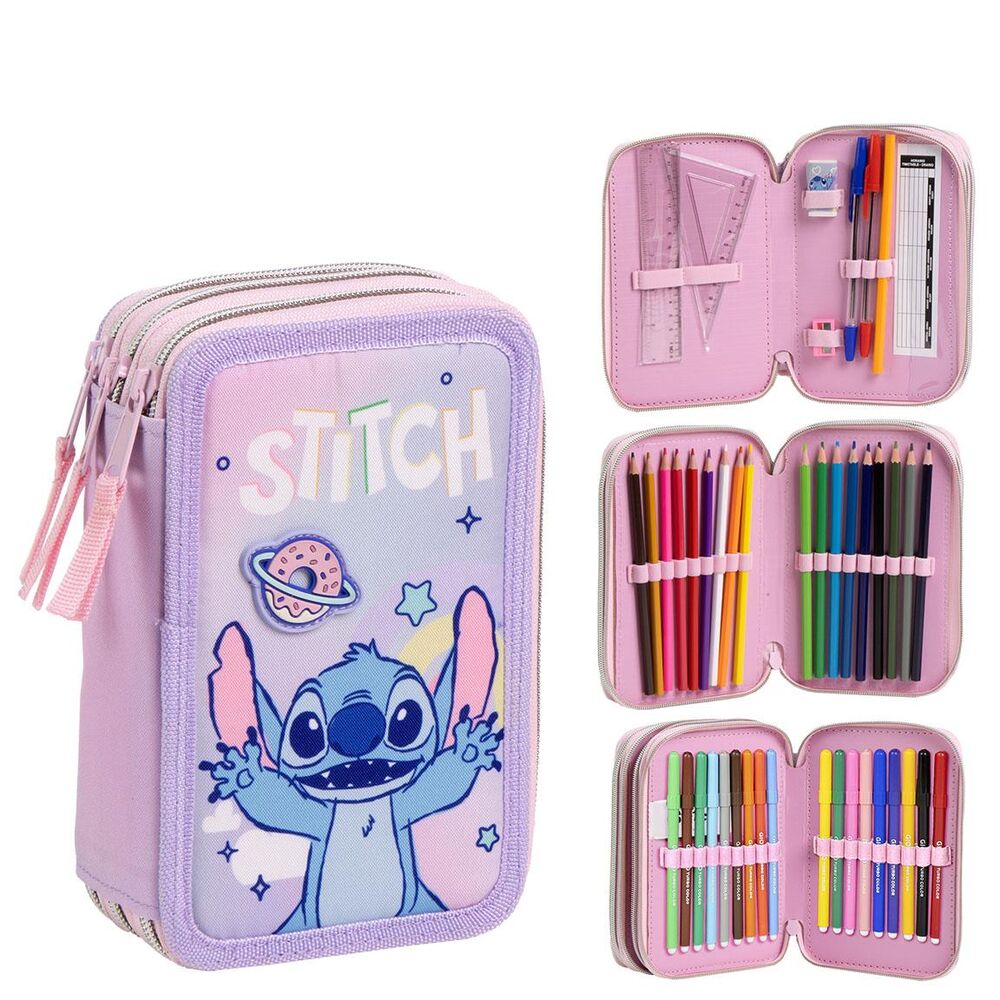 Estojo Triplo Stitch Disney