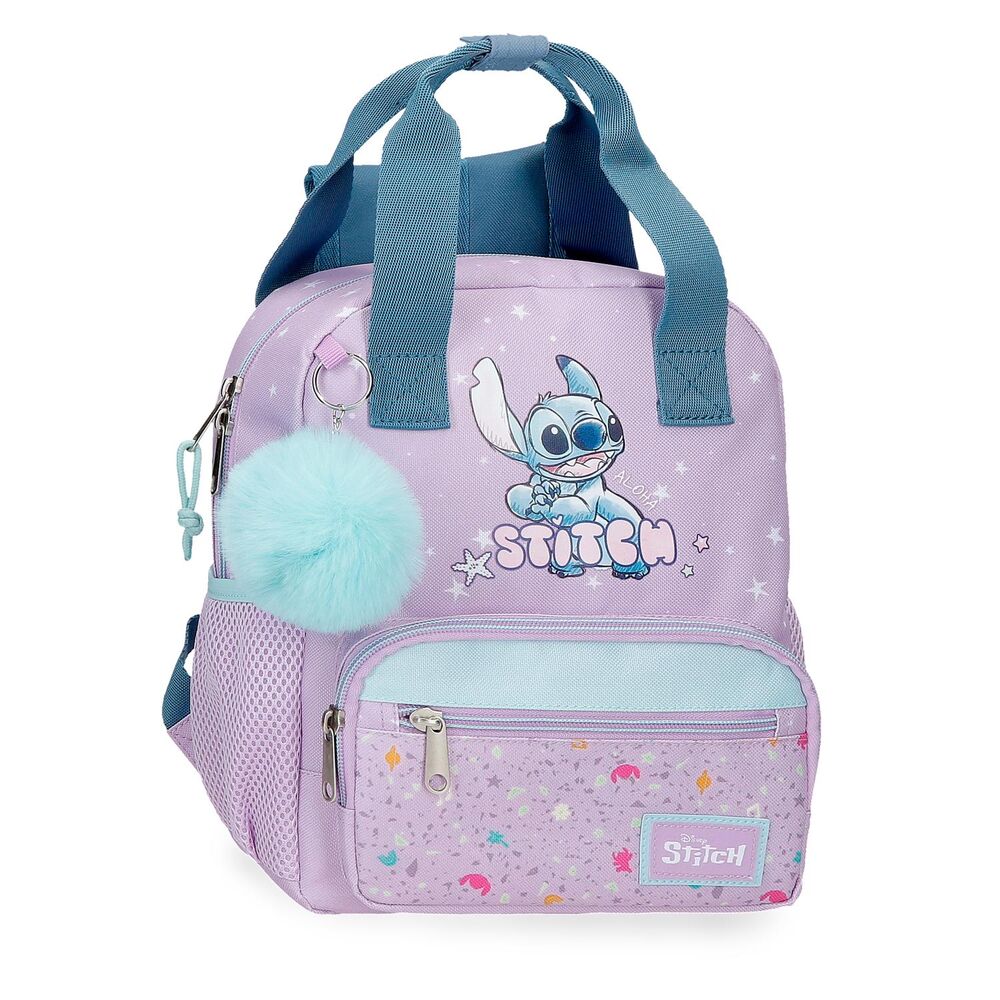 Mochila Creche Lovely Stitch Disney 28cm