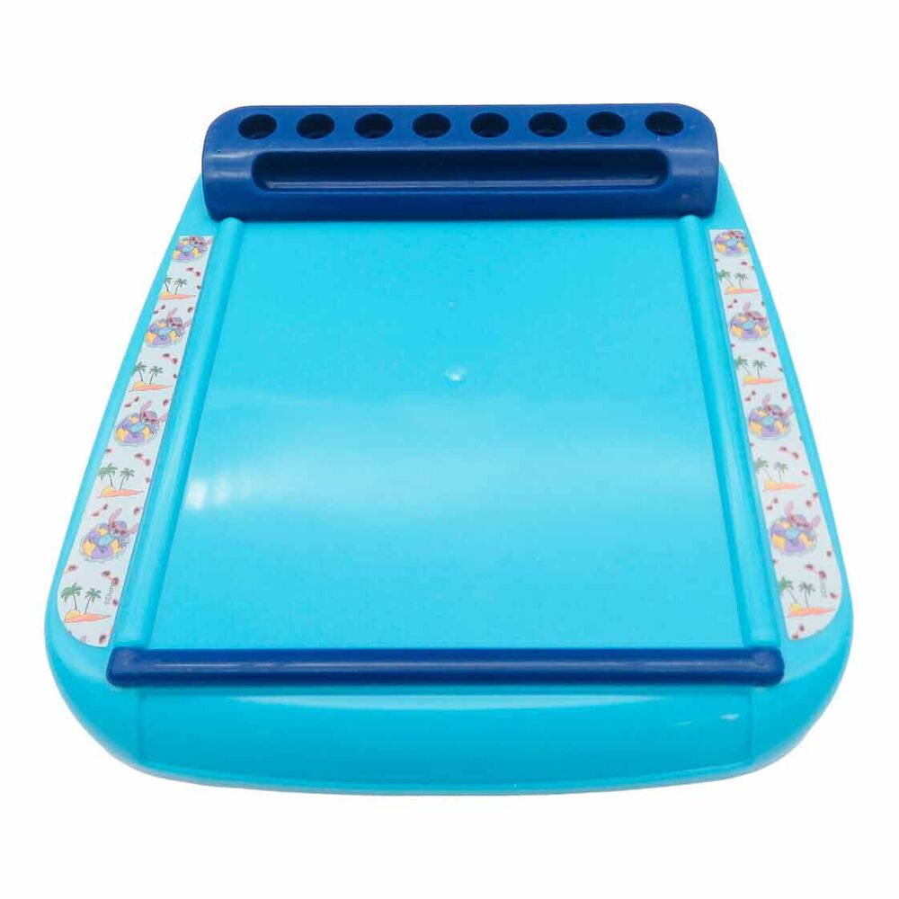 Set de Papelaria Colorir Roll & Go - Disney Stitch (Estação de Colorir + 4 Lápis de Cera + 4 Marcadores + 2 Folhas de Autocolantes)