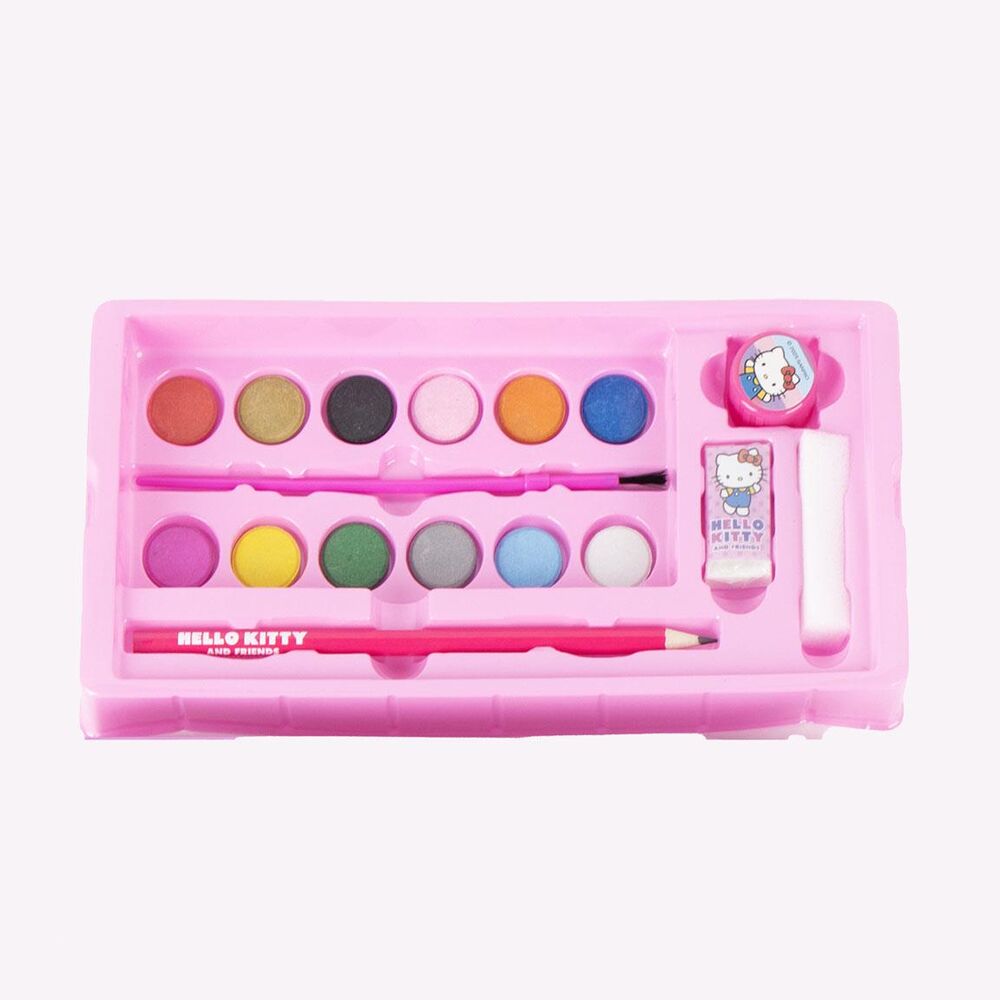 Set de Papelaria Mala de Colorir Hello Kitty