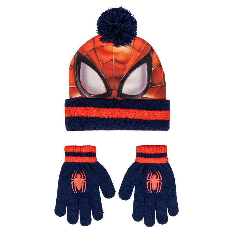 Conjunto de Gorro e Luvas Spiderman Marvel
