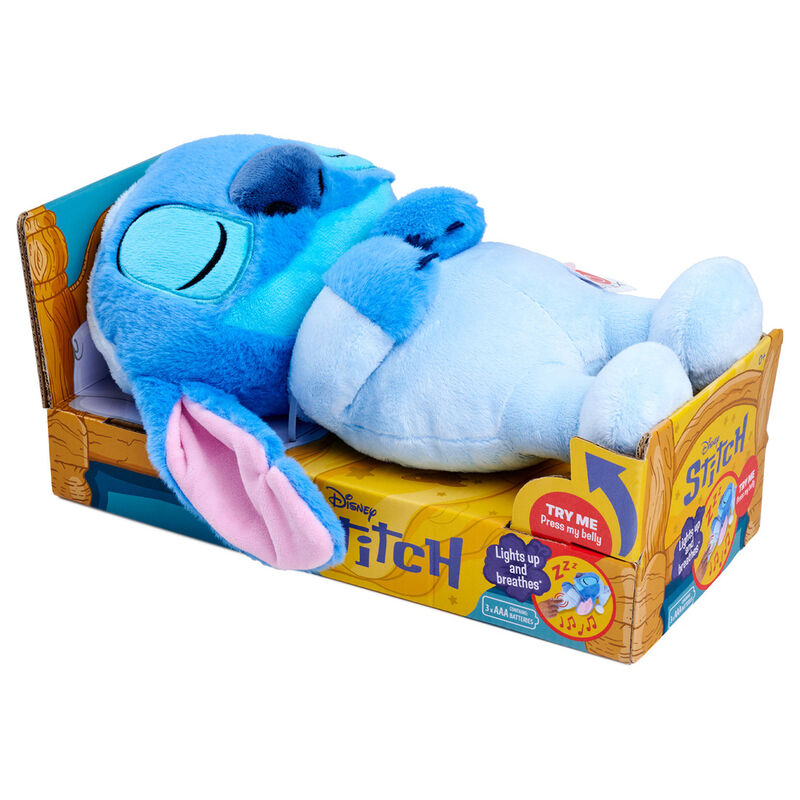 Peluche Stitch Dorminhoco Disney 31cm com som
