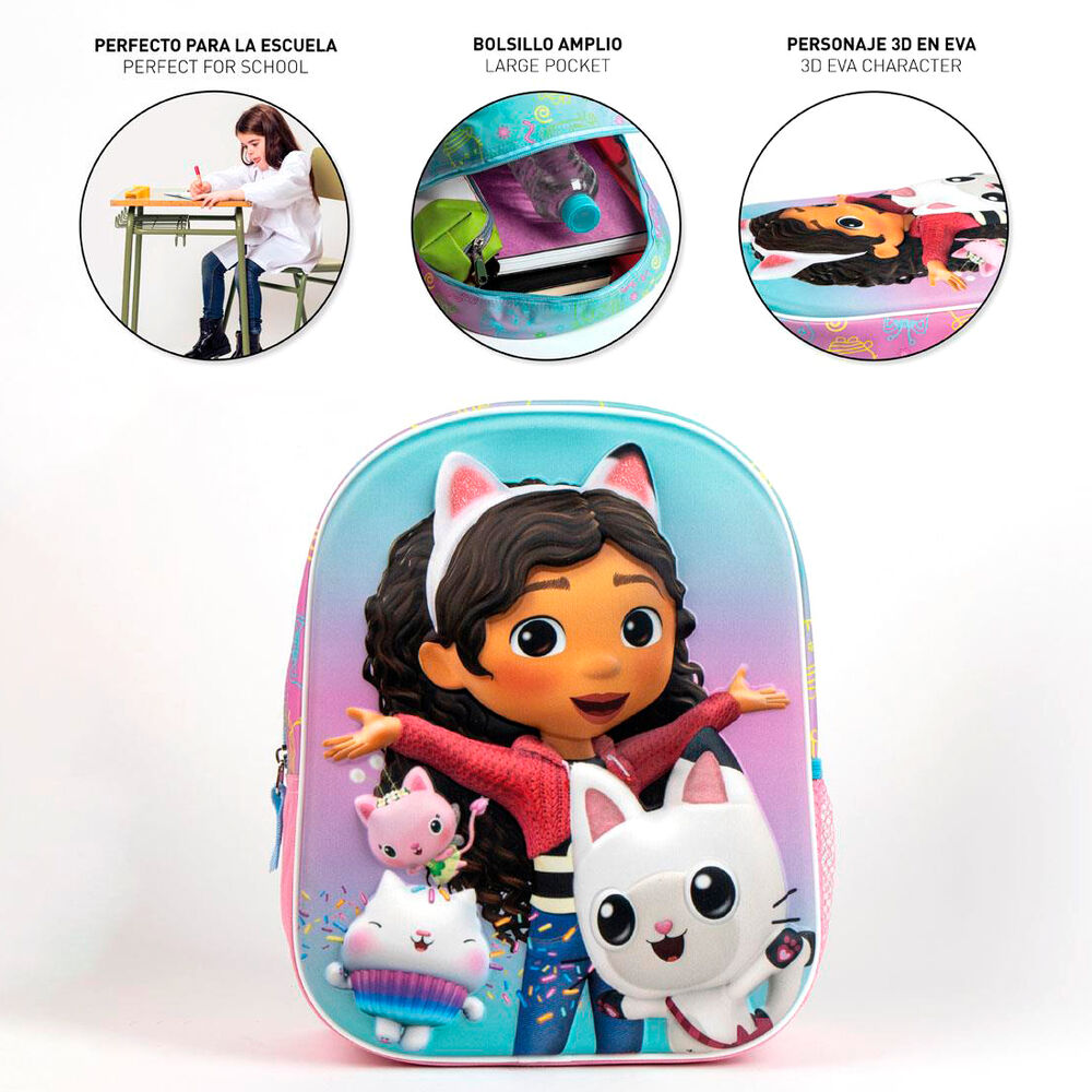 Mochila Pré-Escolar 3D Gabby&